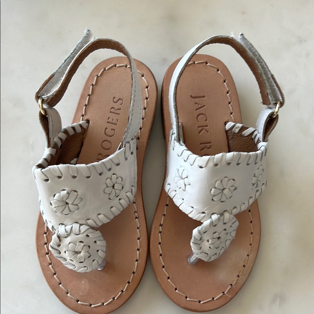 Jack Rogers Kids White Sandals